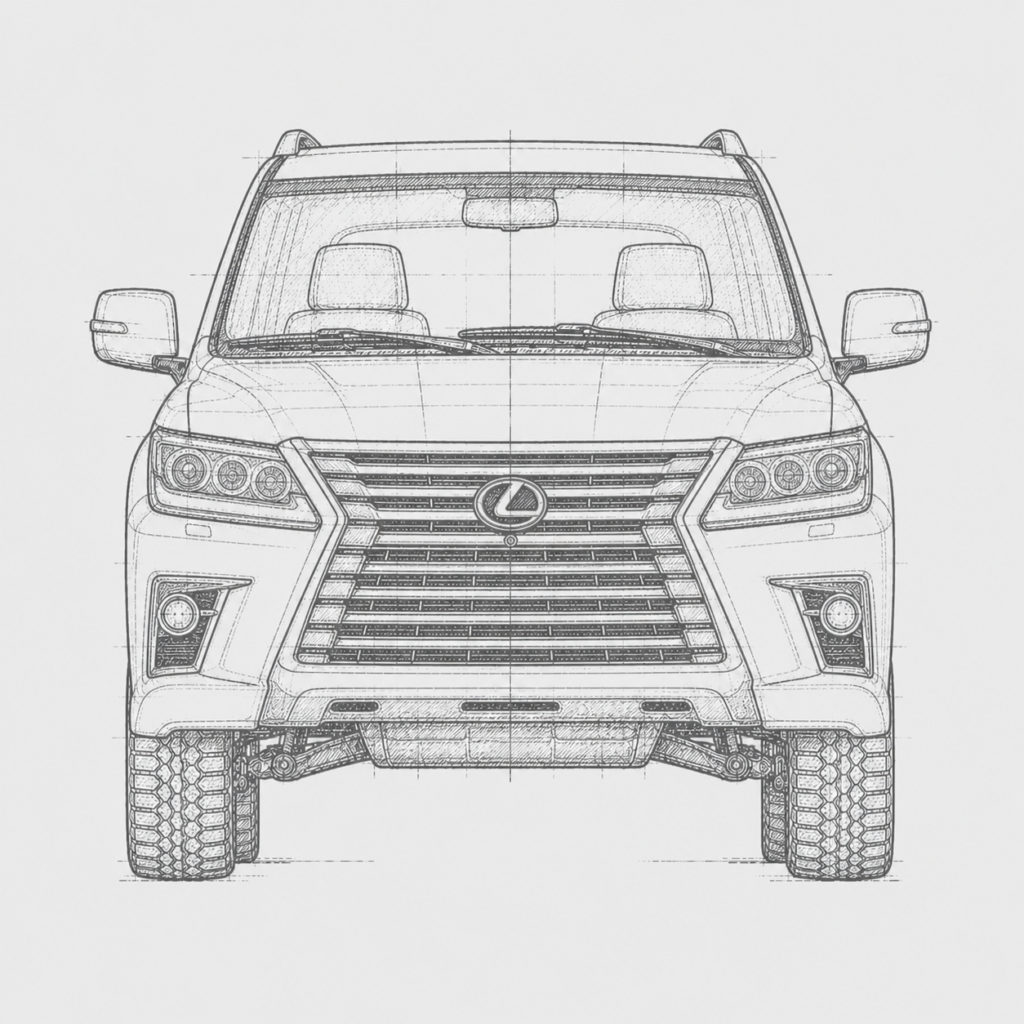 16Lx， ， OEM-style accessories for Lexus Land Cruiser G-Wagon