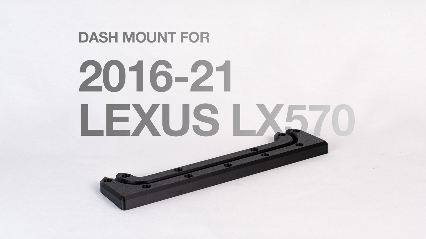 Lexus lx570 device mount guide 5 Lexus LX570 dash mount – front view