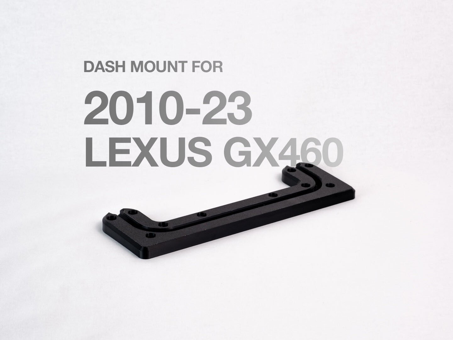 Lexus gx460 phone mount guide 4 Lexus GX460 dash mount – front view of installed accessory rail